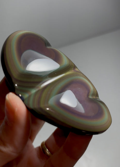 Rainbow Obsidian Hearts 🌈