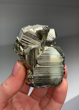 Very Lustrous Pyrite ! From Huanzala, Peru