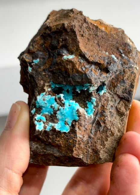Blue Aurichalcite Geode Specimen PM1200