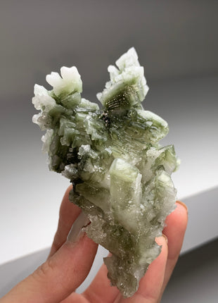 Unusual ! Skeletal Green Halite with Tolbachite