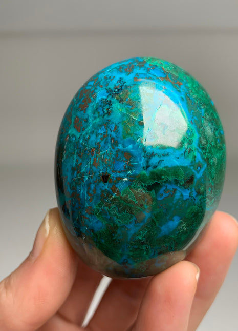 Rich Blue Chrysocolla with Green Malachite