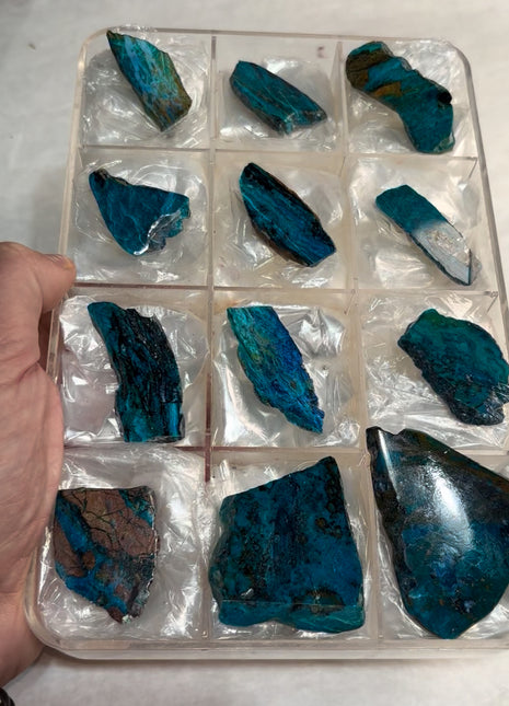 12 Pieces ! Blue Gem Silica Lot