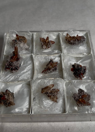 9 Pieces ! Red Topaz Specimens Lot