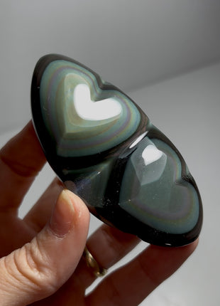Rainbow Obsidian Hearts 🌈