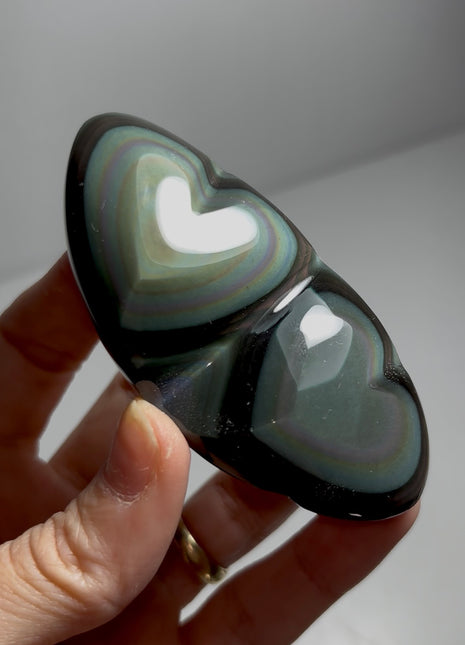Rainbow Obsidian Hearts 🌈