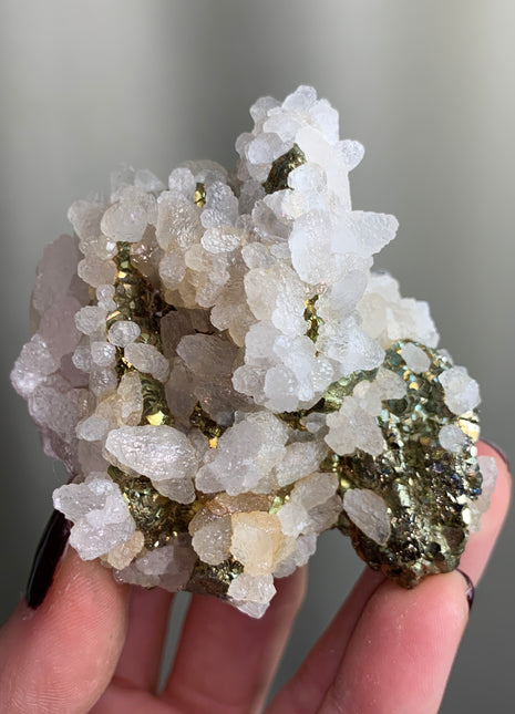 Calcite with Chalcopyrite - From Trepca Mine, Kosovo