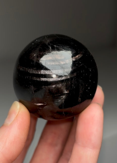 Flashy Hypersthene Sphere