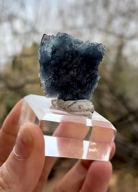 Blue Barite - From Cavnic mine, Romania
