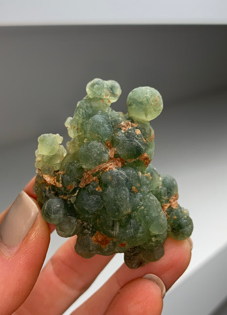 Green Prehnite with Epidote - From Mali