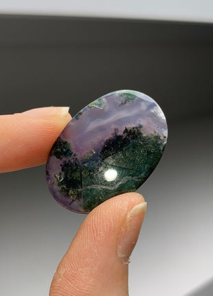 Green Moss in Purple Chalcedony !