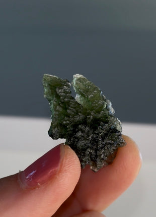 Green Moldavite from Czech Republic