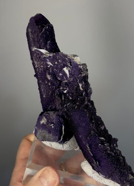 New ! Purple Fluorite Coated Quartz