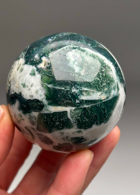 Green Moss Agate Sphere