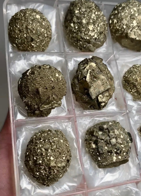 Spherical Pyrite Specimens Lot -12 Pieces !