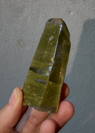 New ! Epidote with Quartz from Madagascar PM0526