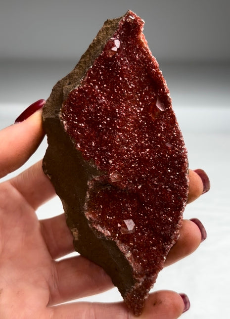 Sparkling ! Red Calcite Specimen