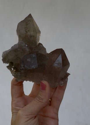 Rare Smoky Chlorite Quartz - From Chamonix, French Alps