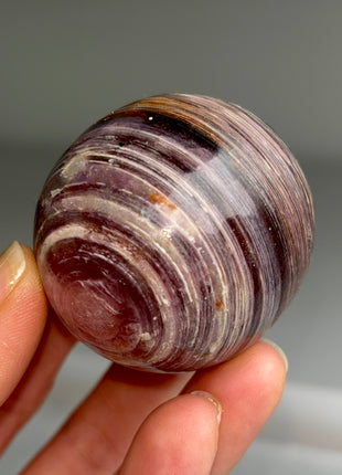 Lilac Lepidolite Sphere from Brazil