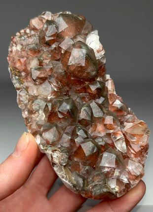Red Calcite with Chalcopyrite