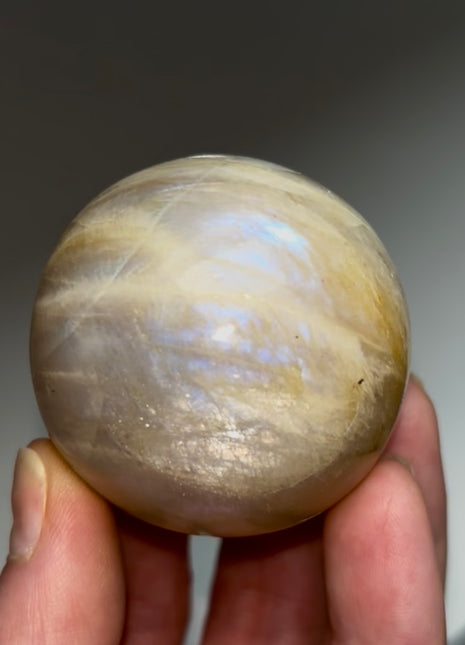 Flashy Rainbow Moonstone Sphere