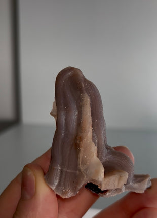 Unusual ! Amethyst after Chalcedony Specimen PM1188