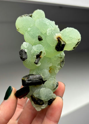 New ! Green Prehnite with Epidote - From Mali