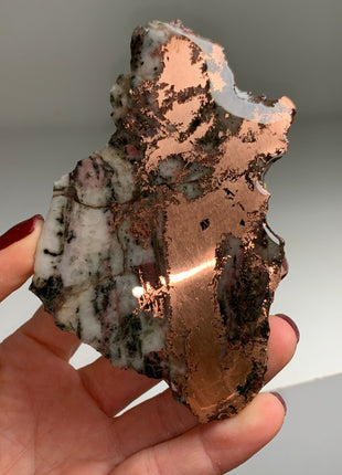 Copper Ore with Quartz - From Keweenaw Peninsula, Michigan