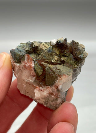 New find ! Iridescent Calcite with Chalcopyrite from Moldova