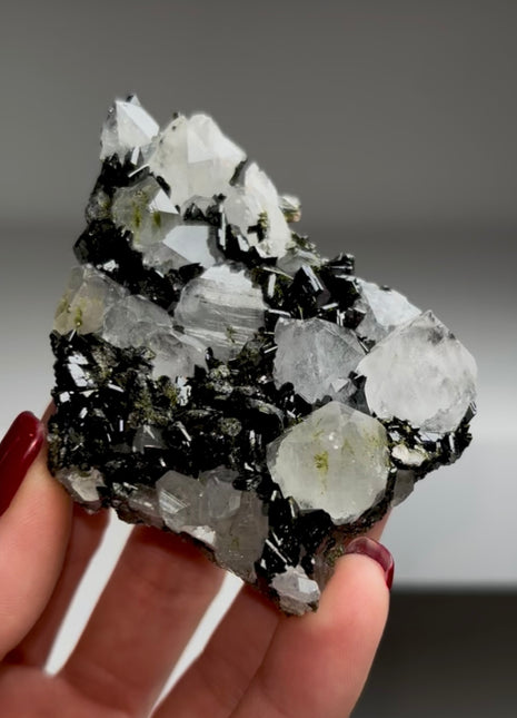 Extra Dark Epidote with Quartz