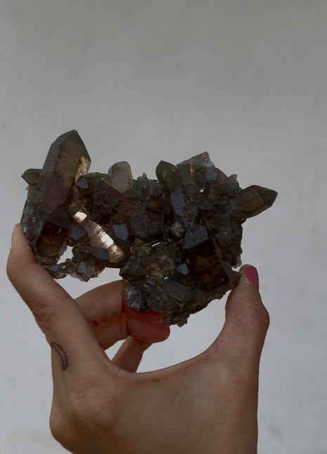 Rare ! Smoky Green Chlorite Quartz - From Chamonix, French Alps