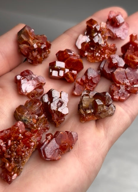 15 Piece Lot ! Red Vanadinite Crystals