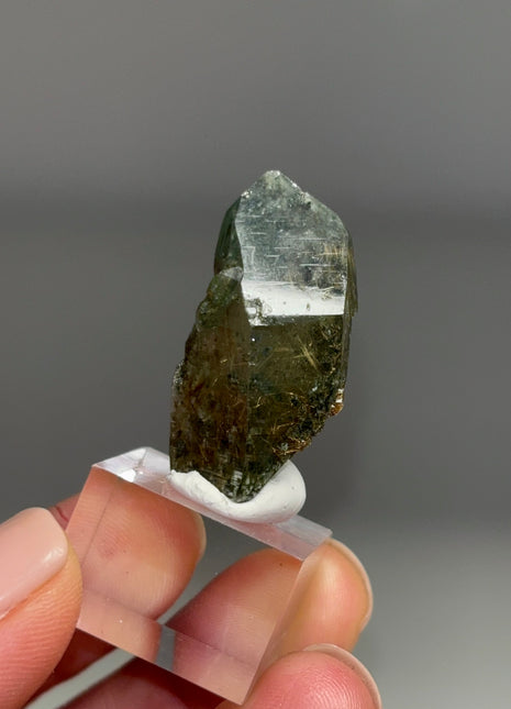 Rutile Green Chlorite Quartz - From Himachal Pradesh, Himalayas