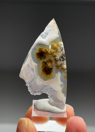 Pink Banded Flower Agate