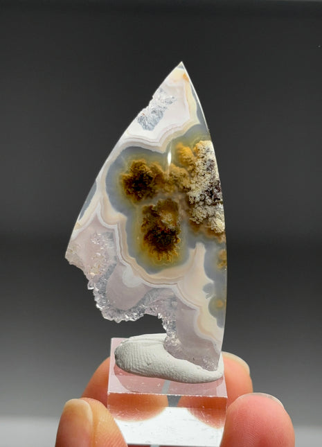 Pink Banded Flower Agate