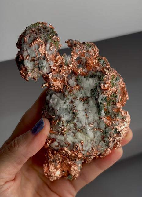 Copper Ore with Quartz and Epidote - From Keweenaw Peninsula, Michigan PM1575