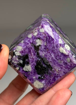 High Quality Charoite Cube