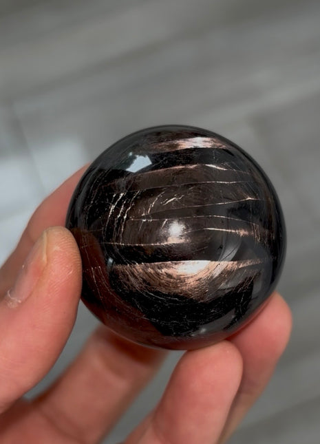 Velvety Hypersthene Sphere