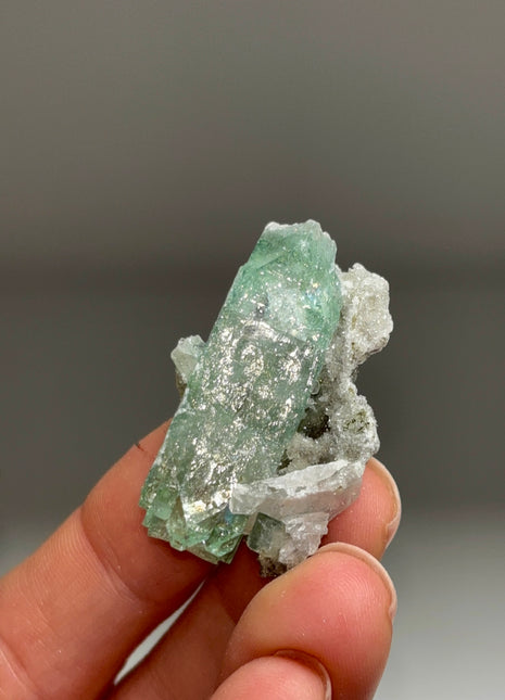 DT Green Apophyllite with Druzy Chalcedony