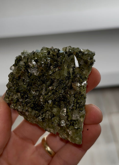 Forest Epidote with Quartz
