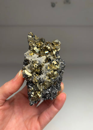 Pyrite with Quartz and Galena DWS