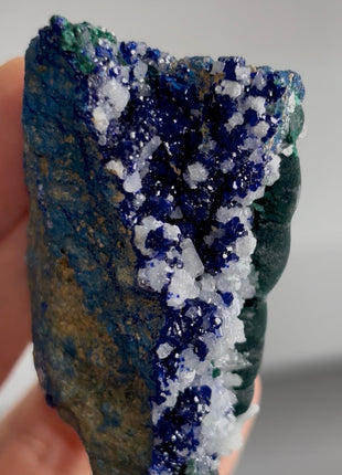 Blue Azurite with Cerussite and Malachite PM1402