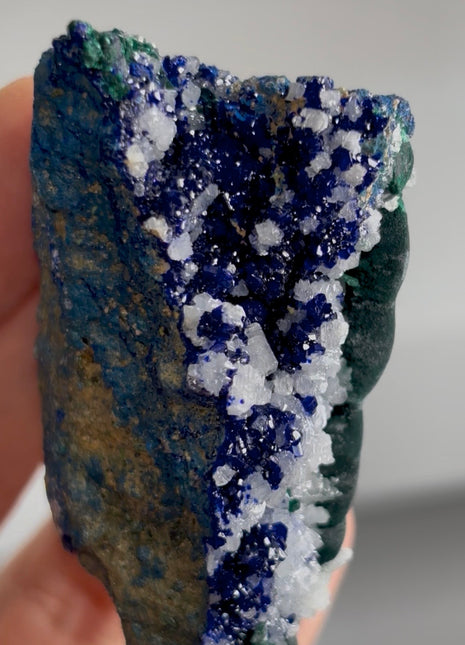 Blue Azurite with Cerussite and Malachite PM1402