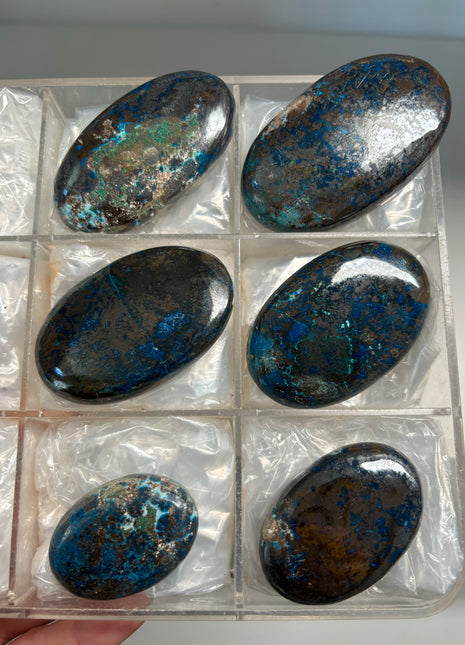 6 Pieces Lot ! Blue Shattuckite from Namibia