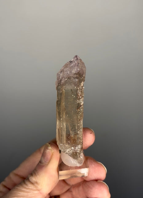 Rare ! Smoky Quartz Amethyst Scepter