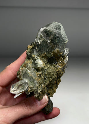 Rutile Green Chlorite Quartz - From Himachal Pradesh, Himalayas *