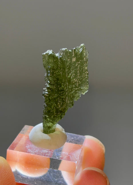 Green Moldavite from Czech Republic