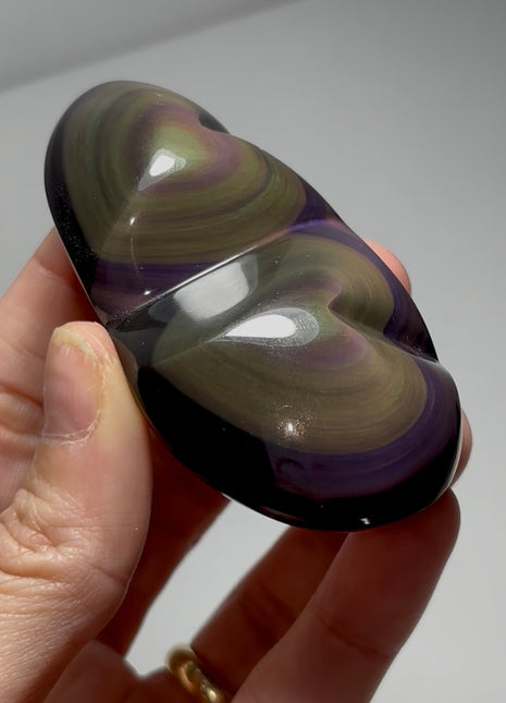 Rainbow Obsidian Hearts 🌈