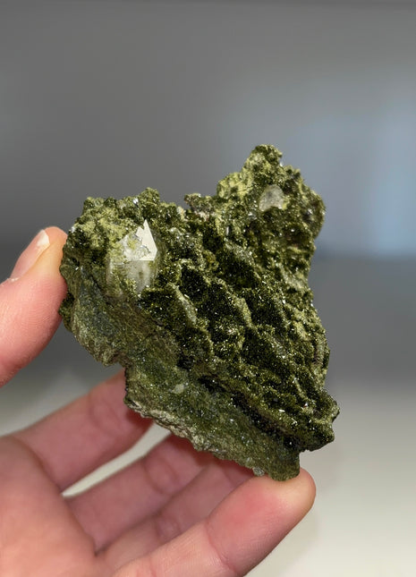 Forest Epidote with Quartz