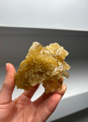 Amber Color Etched Calcite