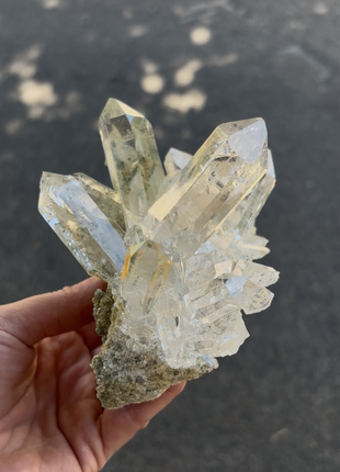 Gem ! Green Chlorite Quartz from Himachal Pradesh